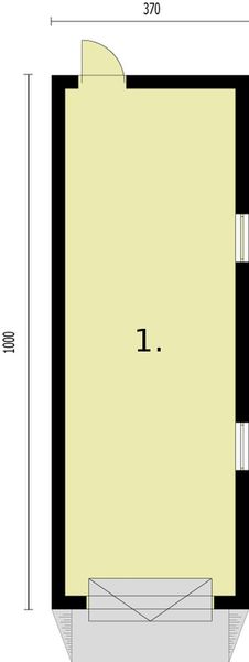 Parter projektu G257 budynek gospodarczy