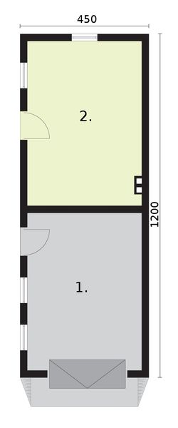 Parter projektu G1m bis 2 budynek gospodarczy