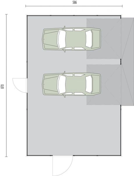 Parter projektu GB7 projekt budynku gospodarczego