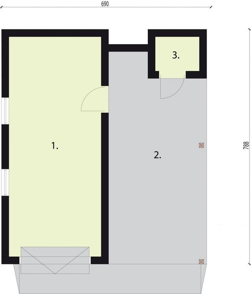 Parter projektu G31m budynek gospodarczy