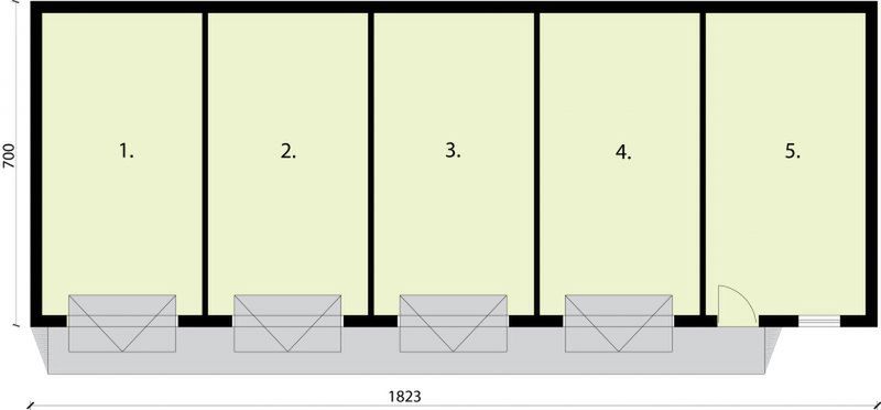 Parter projektu G268 budynek gospodarczy
