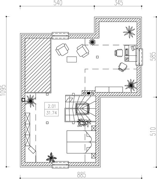 Poddasze projektu Ryc