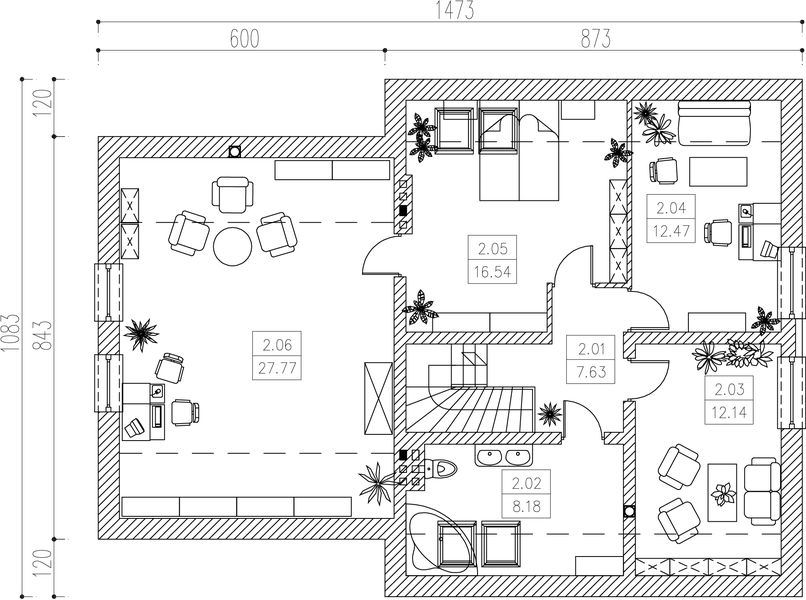 Poddasze projektu Pas