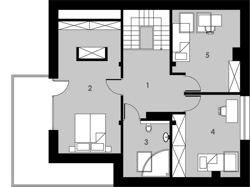 Poddasze projektu Arklow 2