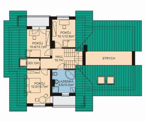 Poddasze projektu APS 055 + 2G
