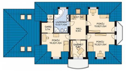 Poddasze projektu APS 046 + G