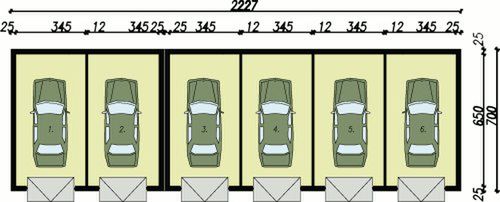 Parter projektu G95 budynek gospodarczy