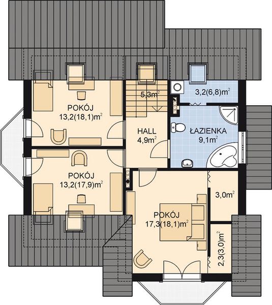 Poddasze projektu APS 188 NEW