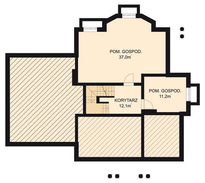 Piwnica projektu APS 105 + P + 2G
