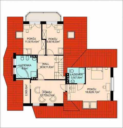 Poddasze projektu APS 033 + 2G