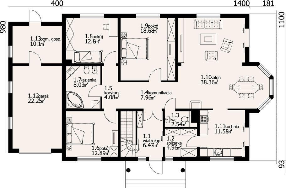 Parter projektu Zadębie 72 dws