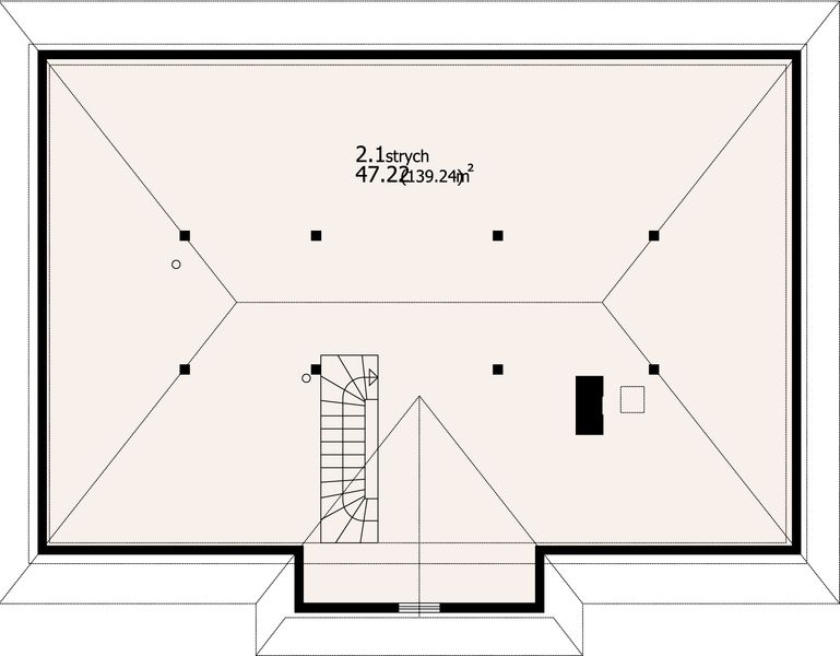 Poddasze projektu Chmielniki m8