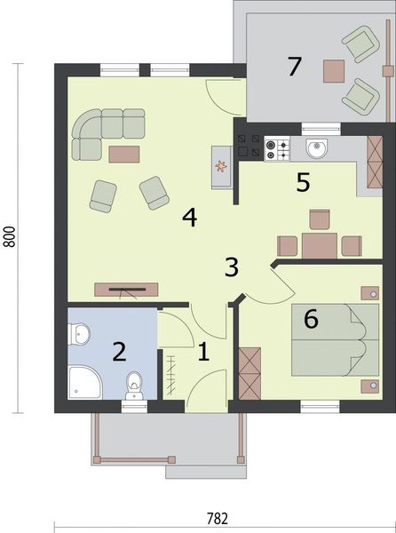 Parter projektu Minesota dom letniskowy