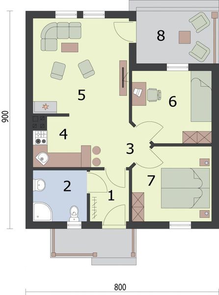 Parter projektu San Antonio dom letniskowy