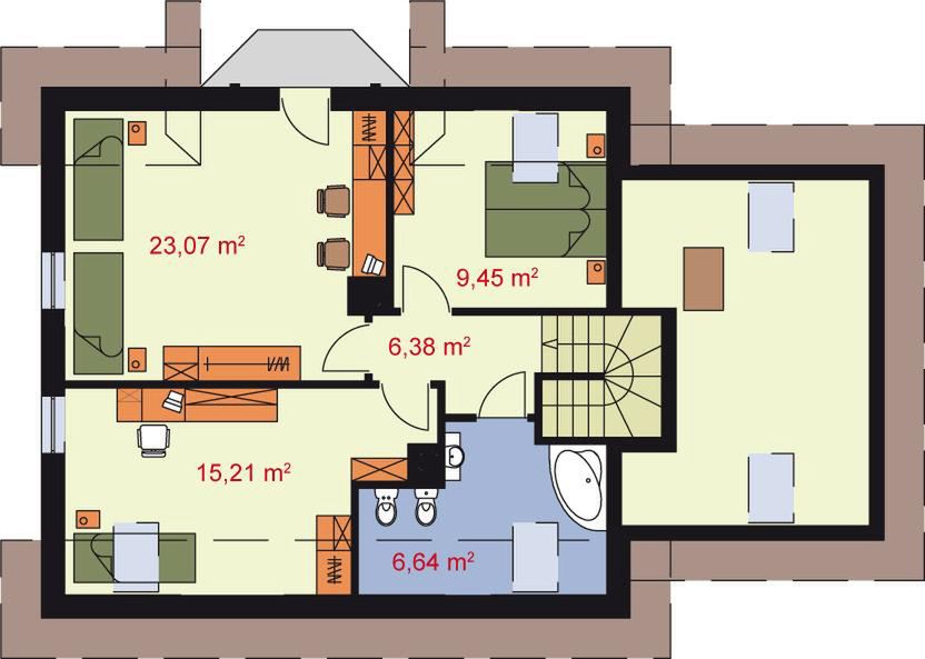 Poddasze projektu Siena