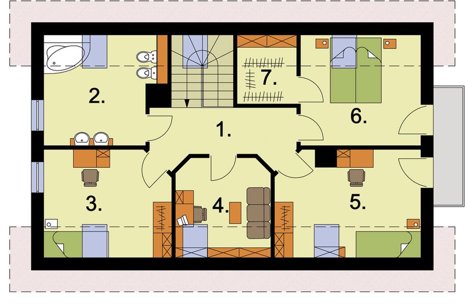 Poddasze projektu Lamia