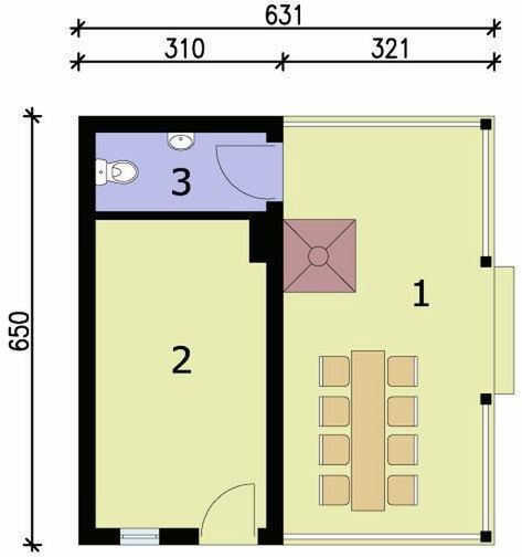Parter projektu G55 Budynek Gospodarczy