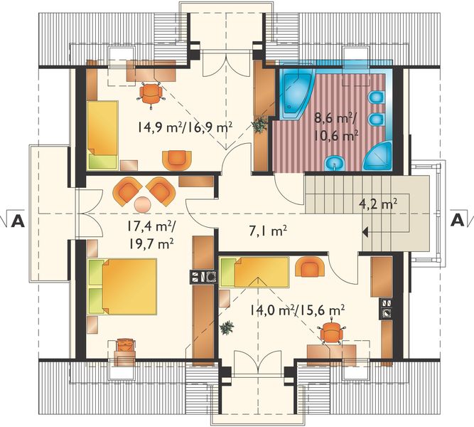 Poddasze projektu Axel Polo (1410)