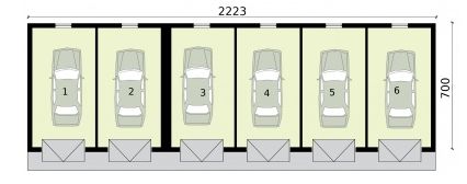 Piętro 1 projektu G317 budynek gospodarczy