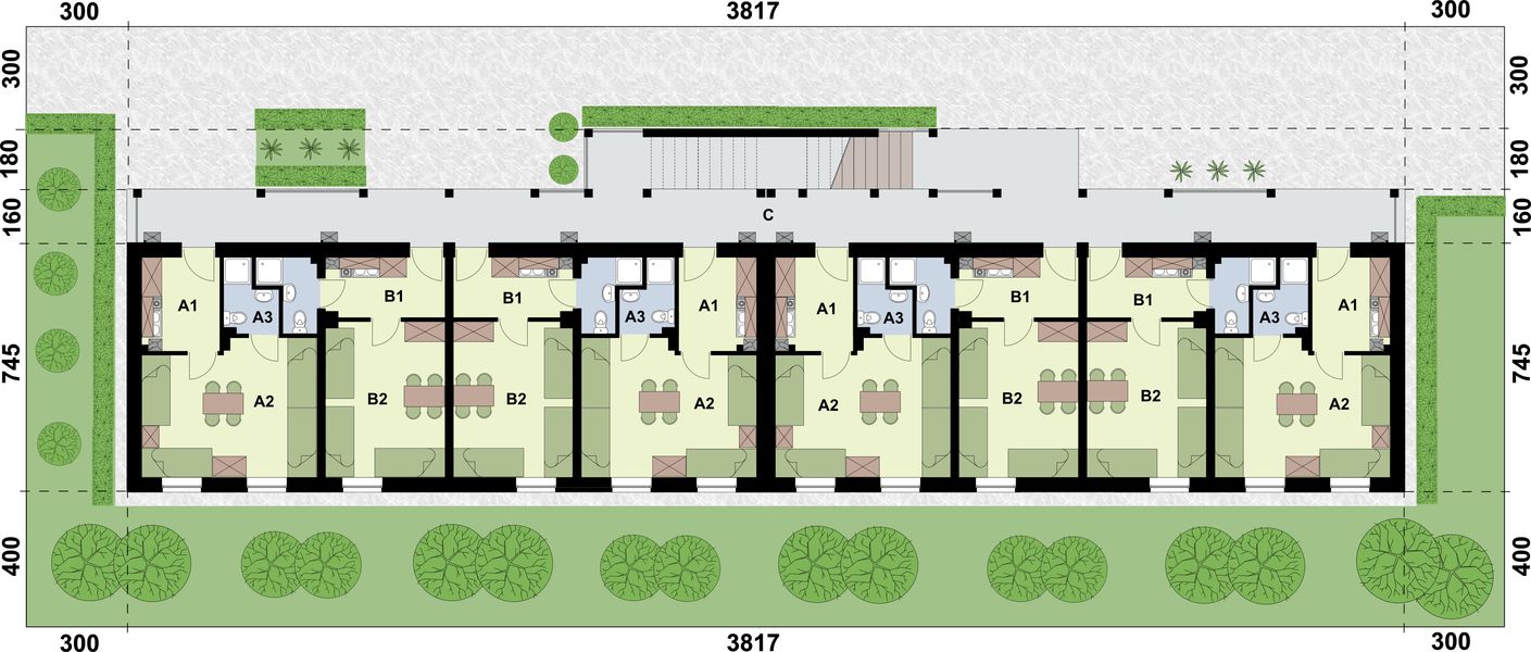 Parter projektu BSC4 budynek socjalny