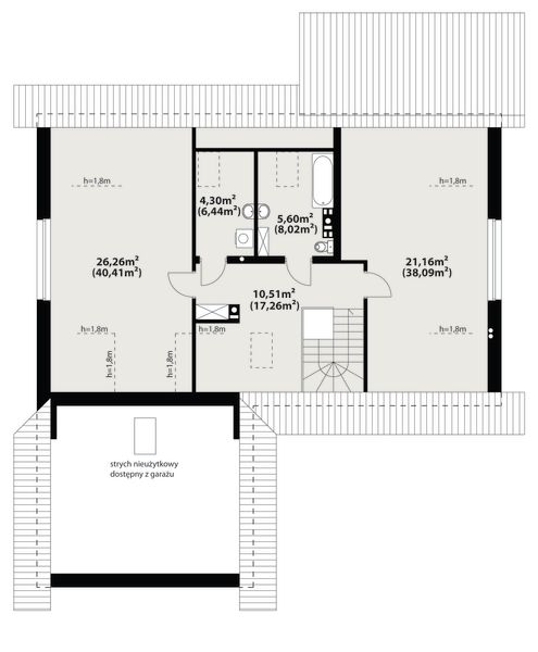 Poddasze projektu Abra 3