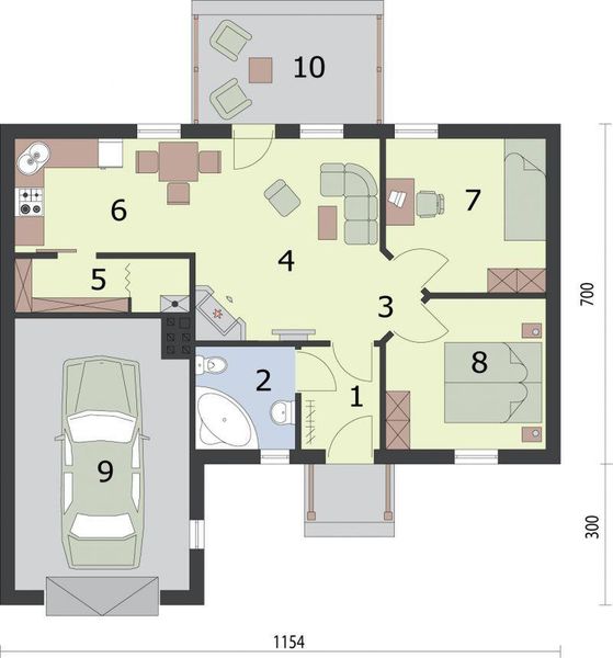 Parter projektu Oregon dom letniskowy