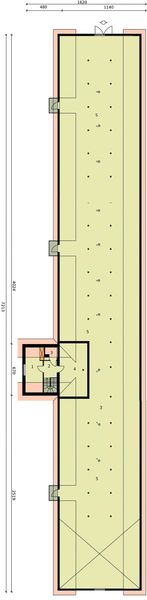 Poddasze projektu S39 Stajnia dla koni - 37 boksów