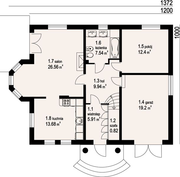 Parter projektu Zarzecze małe 11