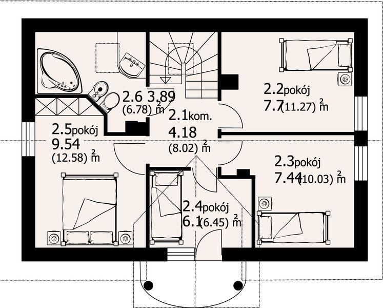 Poddasze projektu Miłosna