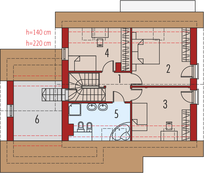 Poddasze projektu Jurek III G1