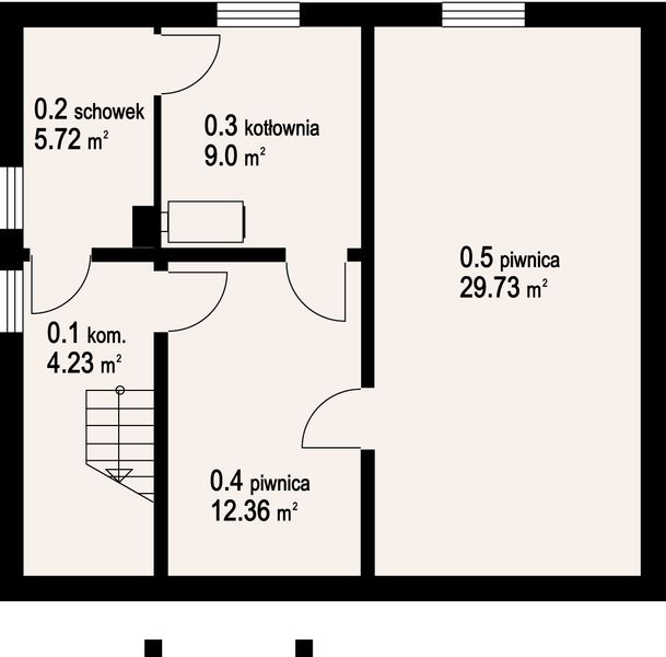 Piwnica projektu Maków 2p