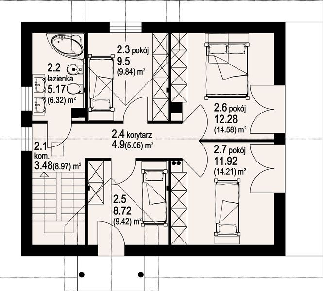 Poddasze projektu Maków 2