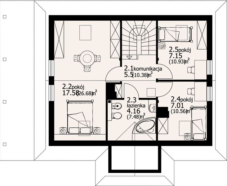 Poddasze projektu Zawoja dws 33