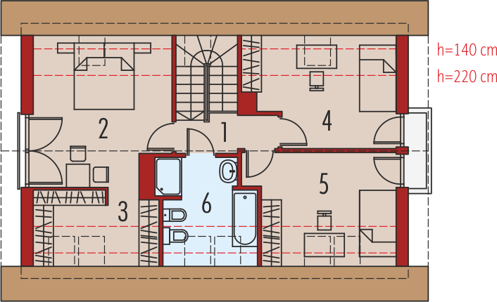 Poddasze projektu Liv 7