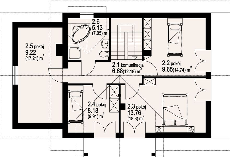 Poddasze projektu Oleśnica dw