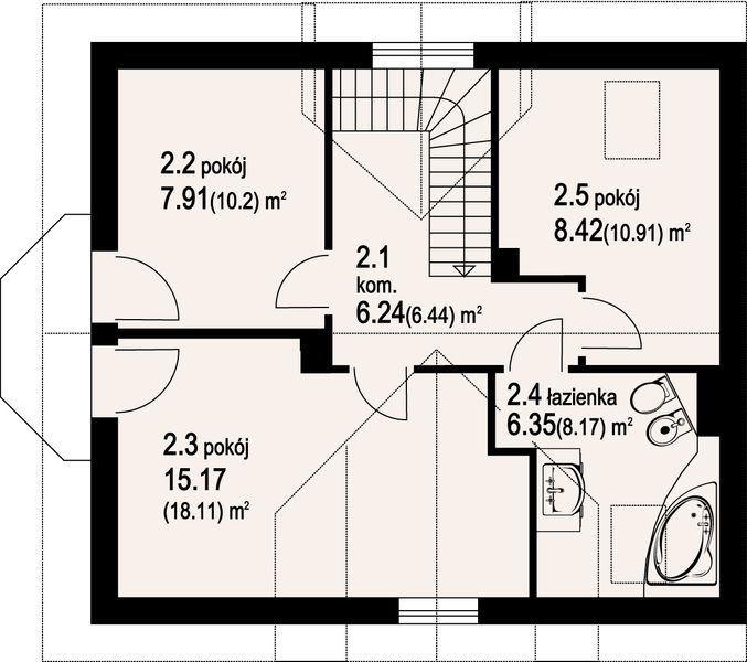 Poddasze projektu Gilowo