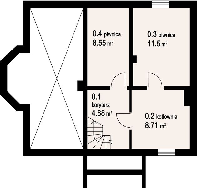 Piwnica projektu Gilowo
