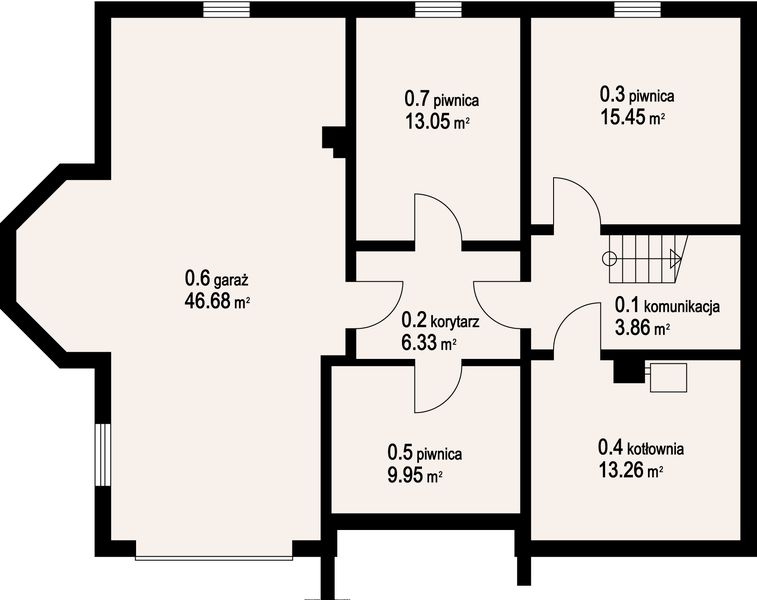 Piwnica projektu Zagórze 9