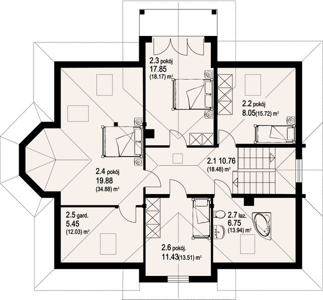 Poddasze projektu Zagórzyn