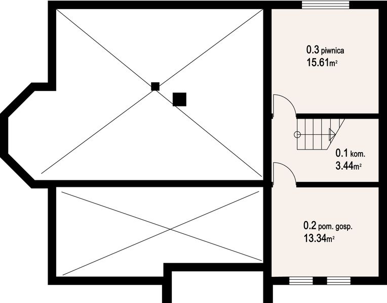 Piwnica projektu Zagórzyn