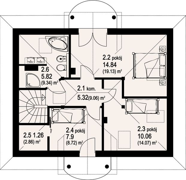 Poddasze projektu Nowina 4