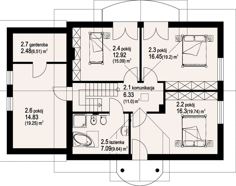 Poddasze projektu Mirów 7