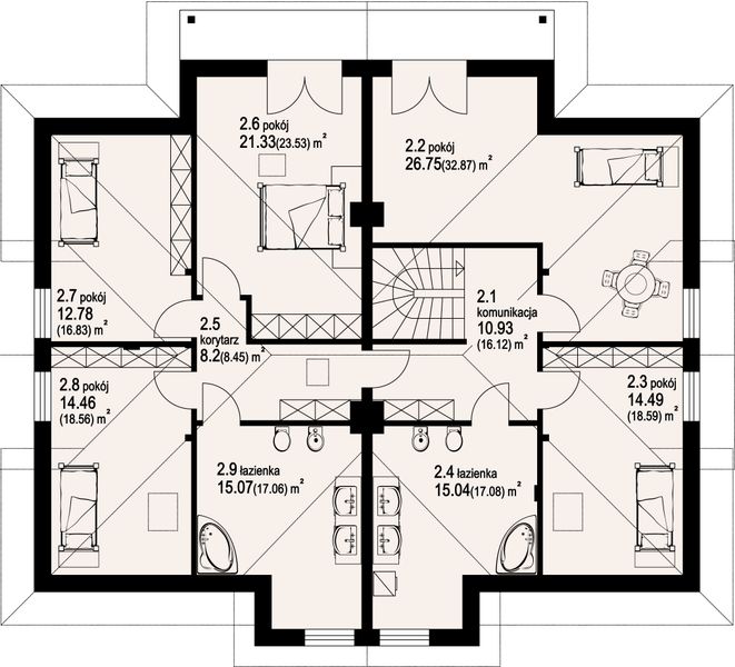 Poddasze projektu Szczepanowo 5