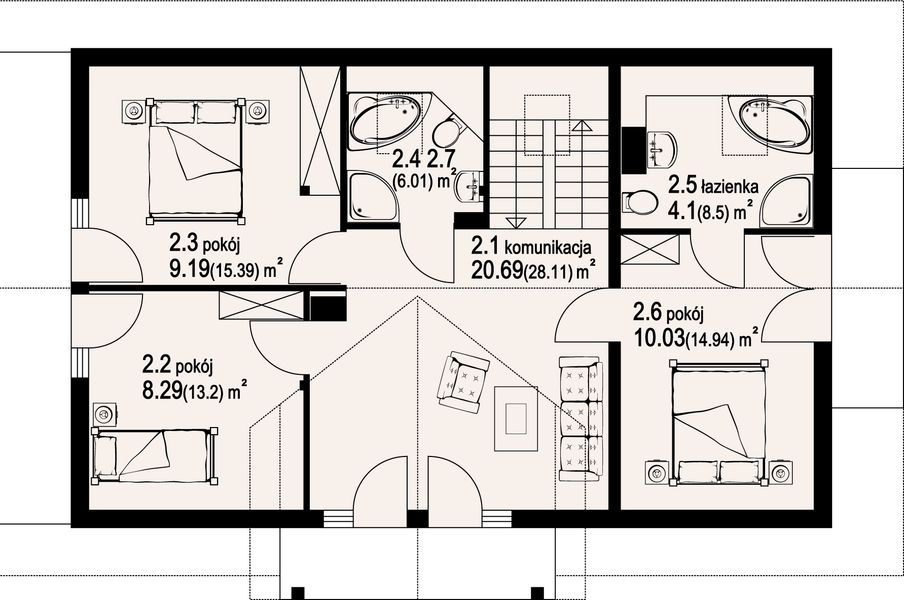 Poddasze projektu Oleśnica 3