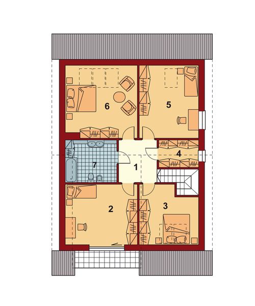 Poddasze projektu Ester II (Energo)