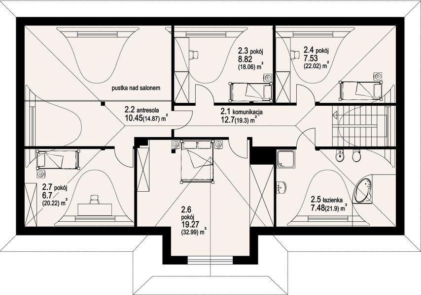 Poddasze projektu Chmielniki