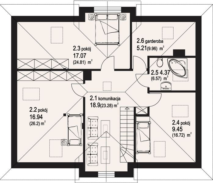 Poddasze projektu Antonin 5