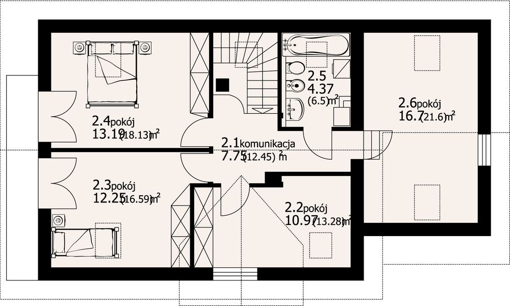 Poddasze projektu Osiek 303
