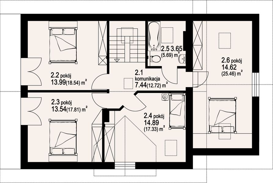 Poddasze projektu Osiek 5