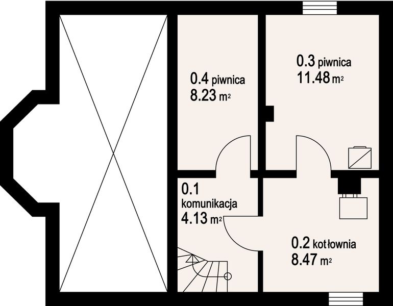 Piwnica projektu Gilowo a